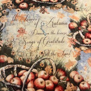 Beautiful APPLES & FALL POEMS Handmade Cotton Pillowcase Standard/Queen